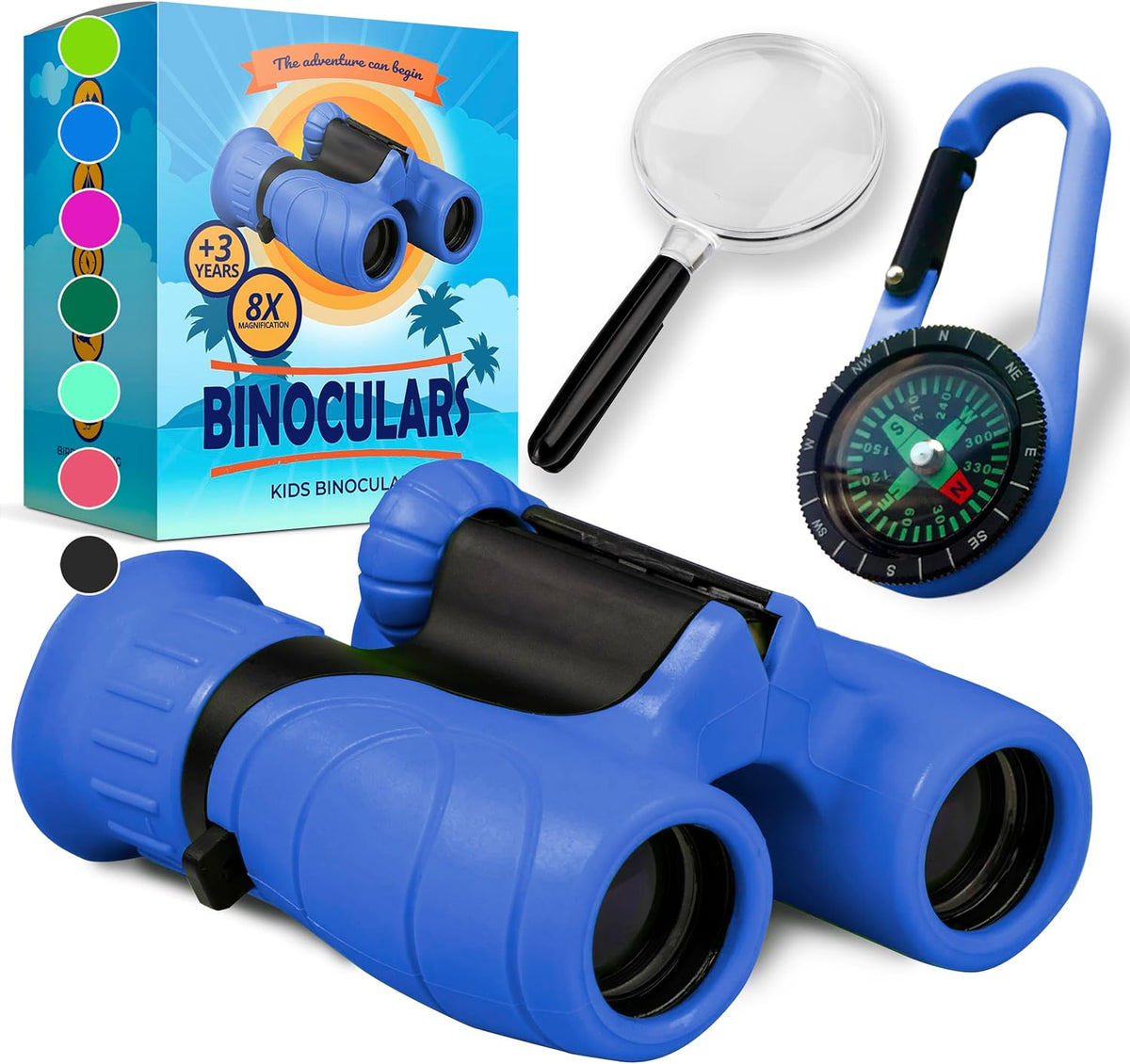 Binoculars for Kids, Perfect Toy for Little Boys and Girls - Blue