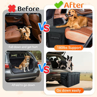 Car Seat Extender for Dogs - Black-M-19 x 11x 13.3 in-(up to 200LBS) - image 3