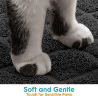Conlun Cat Litter Mat Litter Trapping Mat - Black / Small (24" x 15") - image 4