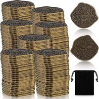 Hanaive 100 Pcs Metal Pirate Treasure Coins - Bronze / Irregular