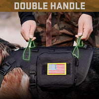 Forestpaw Tactical Dog Harness for Medium Dogs, Service Dog Vest - S:Chest 17-25",Fit 20-35lbs / Black - image 3