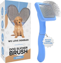 Slicker Brush for Dogs, Pet Grooming Brushes for Doodles & Poodles, Large – Essentials for Dogs - Small Slicker Brush