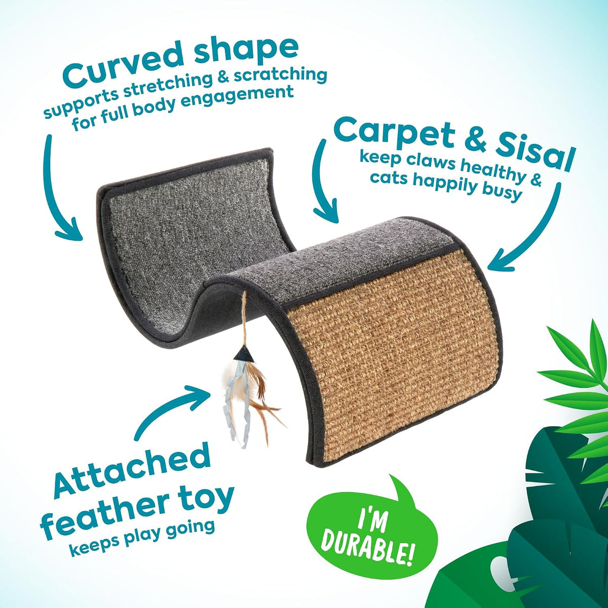 Petlinks Dream Curl Carpet Cat Scratcher - image 2