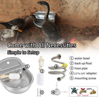 Automatic Water Dispenser Dog Water Bowl 304 Stainless Large Pet - Stainless Steel / Large - image 3