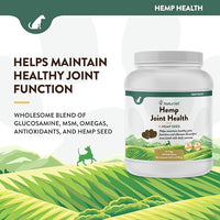 NaturVet Hemp Joint Health Hip & Joint Support Dog Supplement – Soft Chew Supplements for Dogs with Glucosamine, MSM, Chondroitin, Omega 3, Vitamins, Antioxidants – 240 Ct.