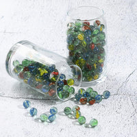 CHUKEMAOYI 400 pcs Color Mixing Glass Marbles – Fun for Kids & Family - 400 Pcs 9/16 Inch - image 4
