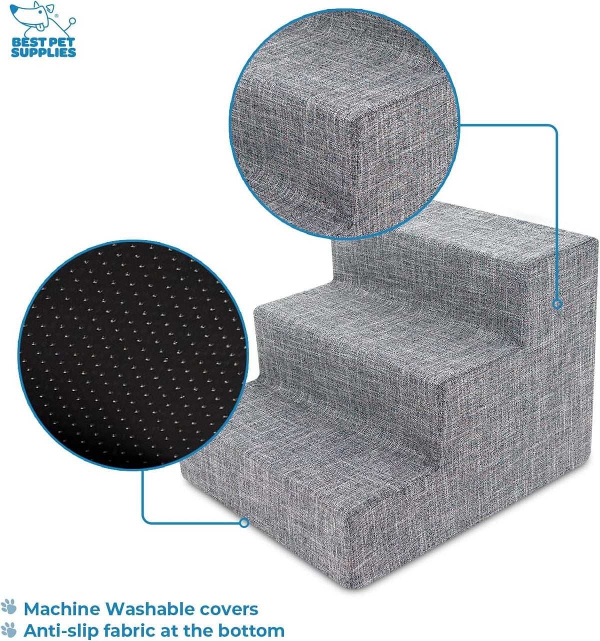 Best Pet Supplies Foam Pet Steps Cover for Small Dogs and Cats - image 3