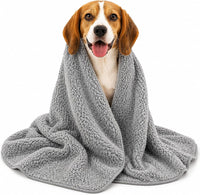NVNAN Microfiber Dog Towel for Drying Dogs - Grey