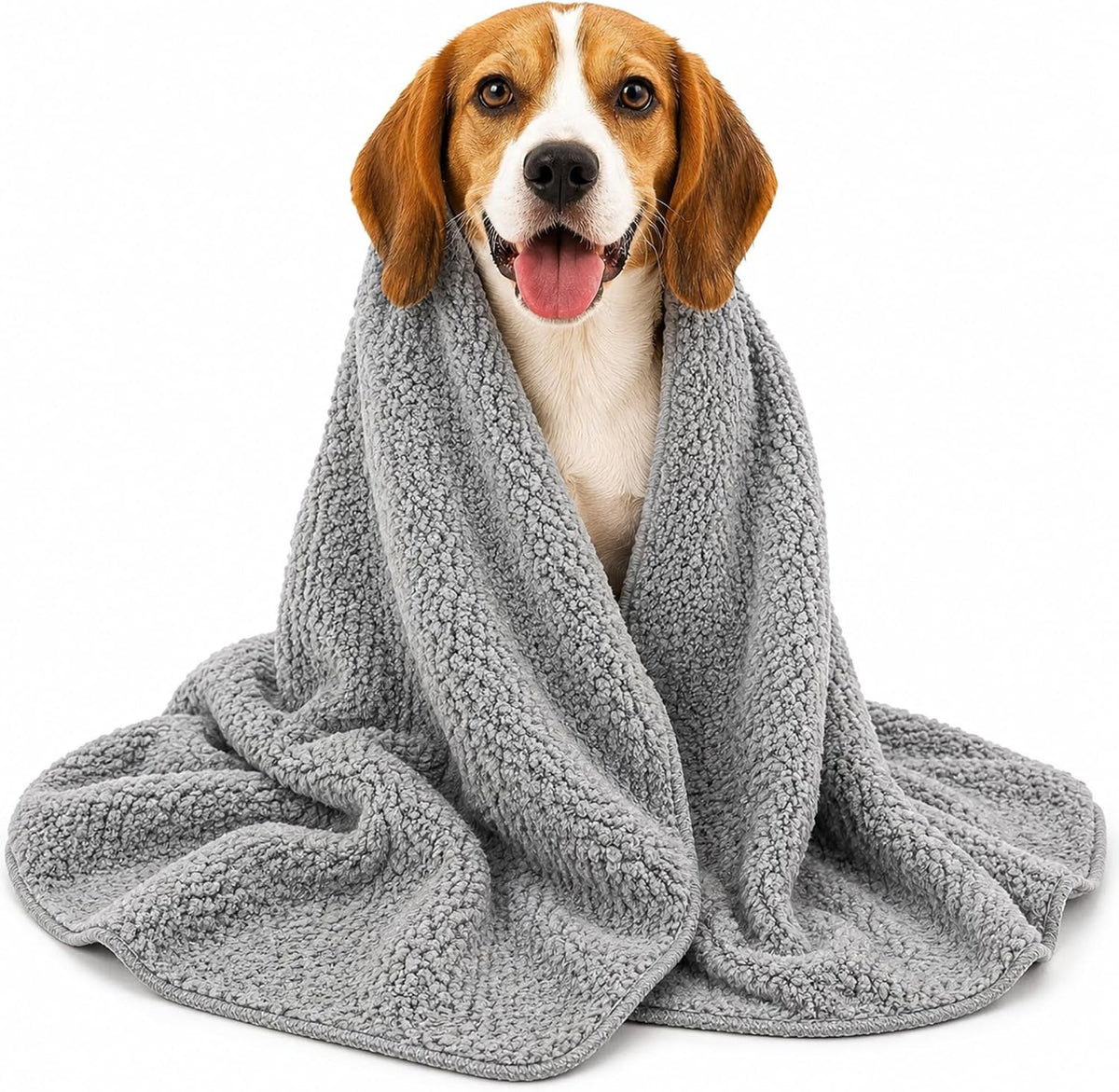 NVNAN Microfiber Dog Towel for Drying Dogs - Grey