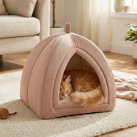 Amazon Basics Cat Bed Cave - Pink / L-17.5"×17.5"×17.5" - image 4