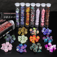QMAY Mystery Dice Set – 7 Pcs Acrylic Polyhedral Dice + 1 Pcs Velvet Bag – Fun for Kids & Family - 1 box Mystery Dice - image 3