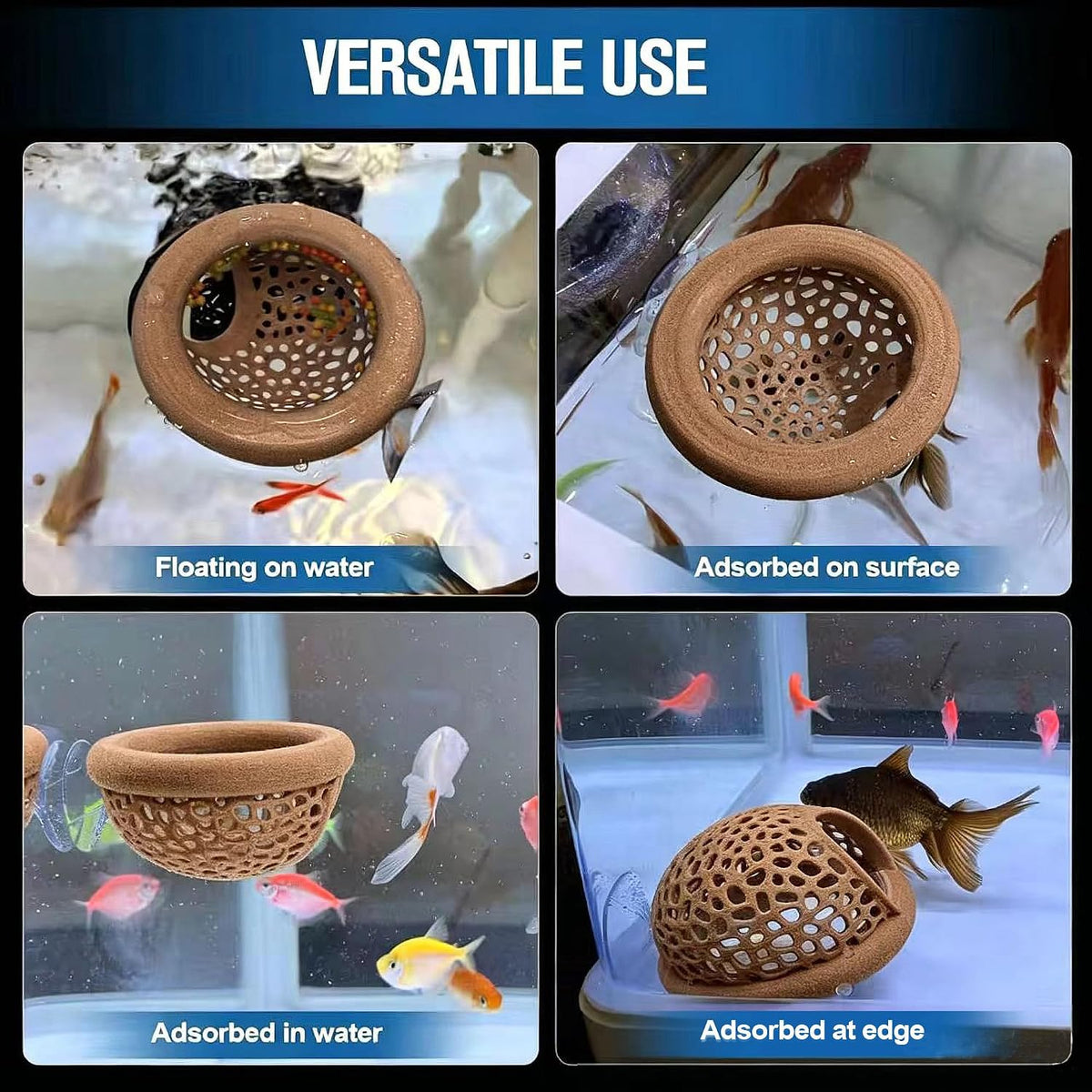 Multi-Functional Betta Hammock Feeding Bed - Brown - image 2