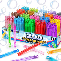 32 Pcs 8 Colors Neon Mini Star Bubble Wand - kid bubble