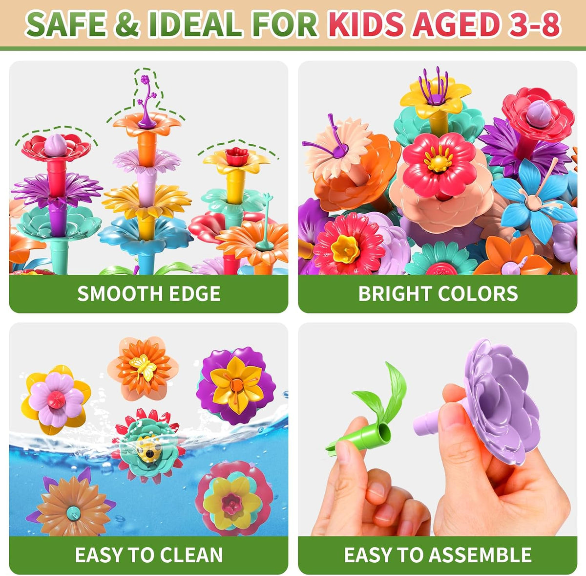 Garbo Star Girl Toys for 3 4 5 6 Year Old Girls Birthday Gift - 148 PCS - image 3