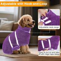 Unicorn Catcher Dog Bathrobe Super Absorbent Quick Drying Robe - Small / Purple - image 2