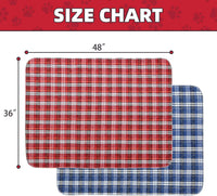 Dog Grass Pad with Washable Pee Pads for Puppy Potty Tray - Red & Blue / 36" x 48" (2 Pack) - image 3