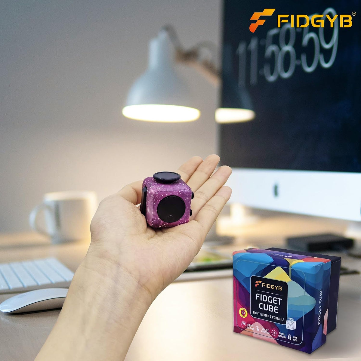 Cube Fidget Toy for Adults & Kids, Smooth - ST - image 4
