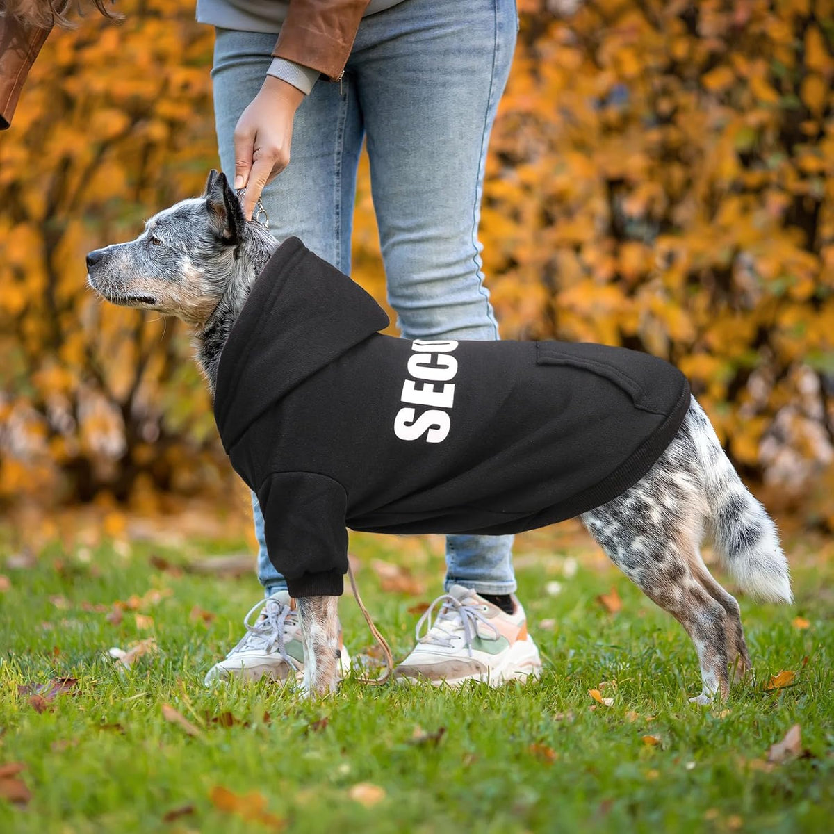 Dog Sweaters for Large Dogs Security Dog Hoodie Soft Brushed Fleece - X-Large - image 2