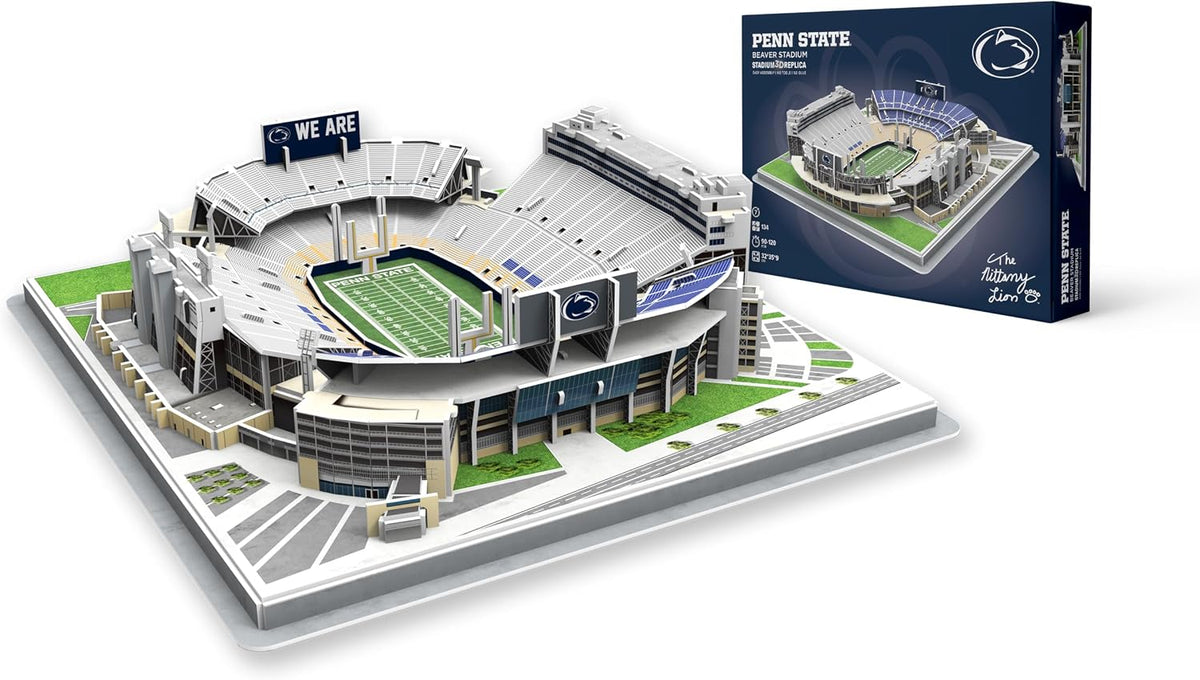 Pro-Lion 3D Jigsaw Puzzle of Michigan Wolverines Stadium 106 Pieces - Penn State Nittany Lions