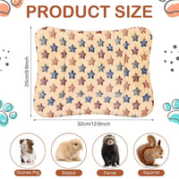 Haull 4 Pcs Waterproof Guinea Pig Bedding Mat, 13 x 10 - Stars / 13 x 10 Inch - image 4