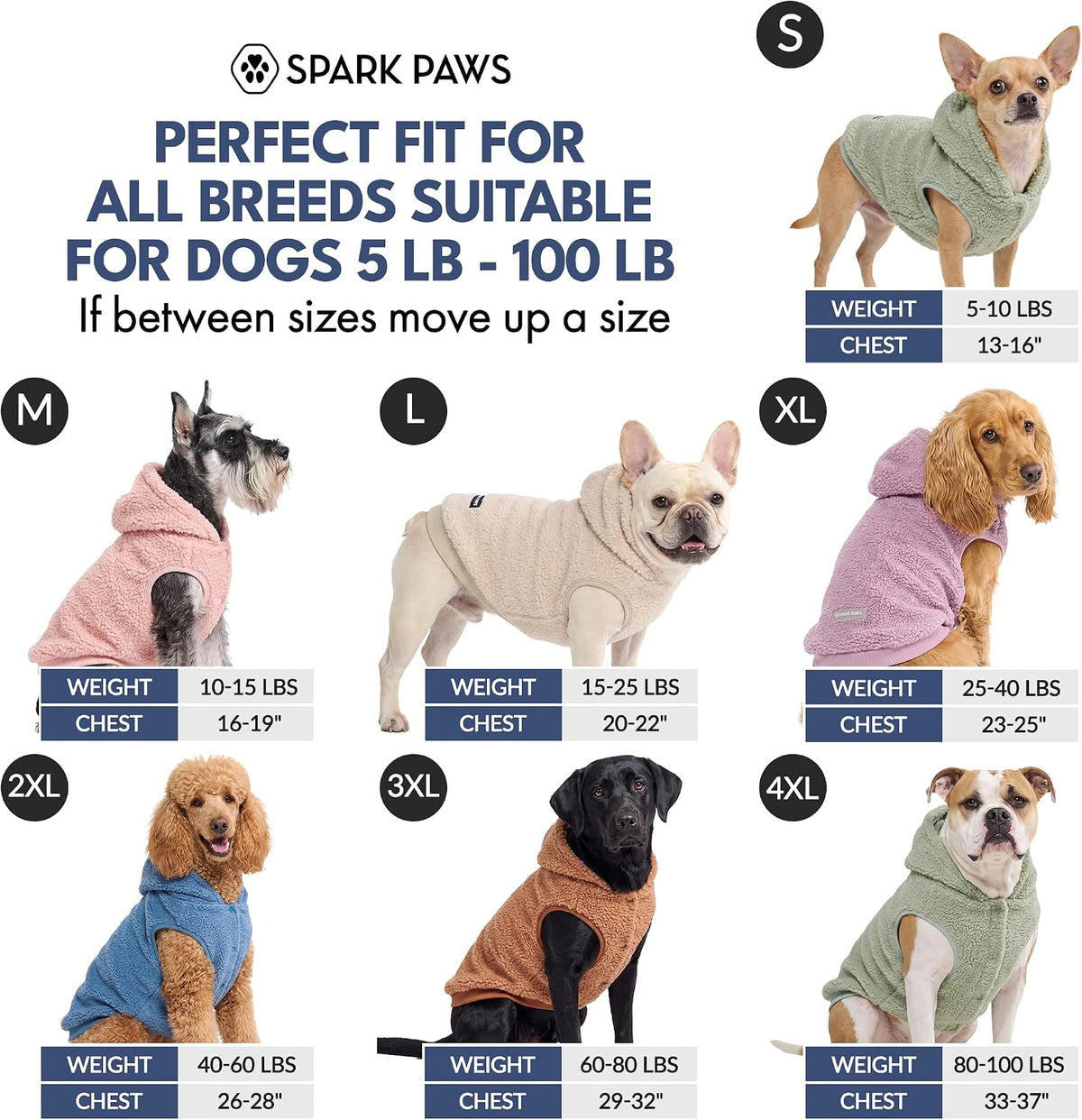 Spark Paws Fleece Dog Hoodie - Taupe / Large - image 2