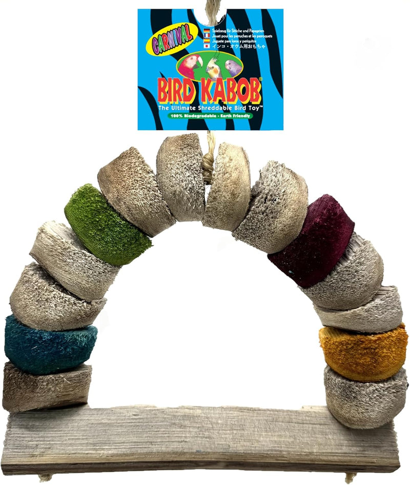 Bird Kabob 8-1/2-Inch Carnival Chewable Perch – Essentials for Birds