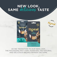 Reveal Natural Whole Protein Fillet Cat Treats, Single Ingredient, Grain Free, High Protein Treats for Cats, for Training, Treating, or Snacking, Whole Tuna Loin (12 x 1.06 oz Loin)