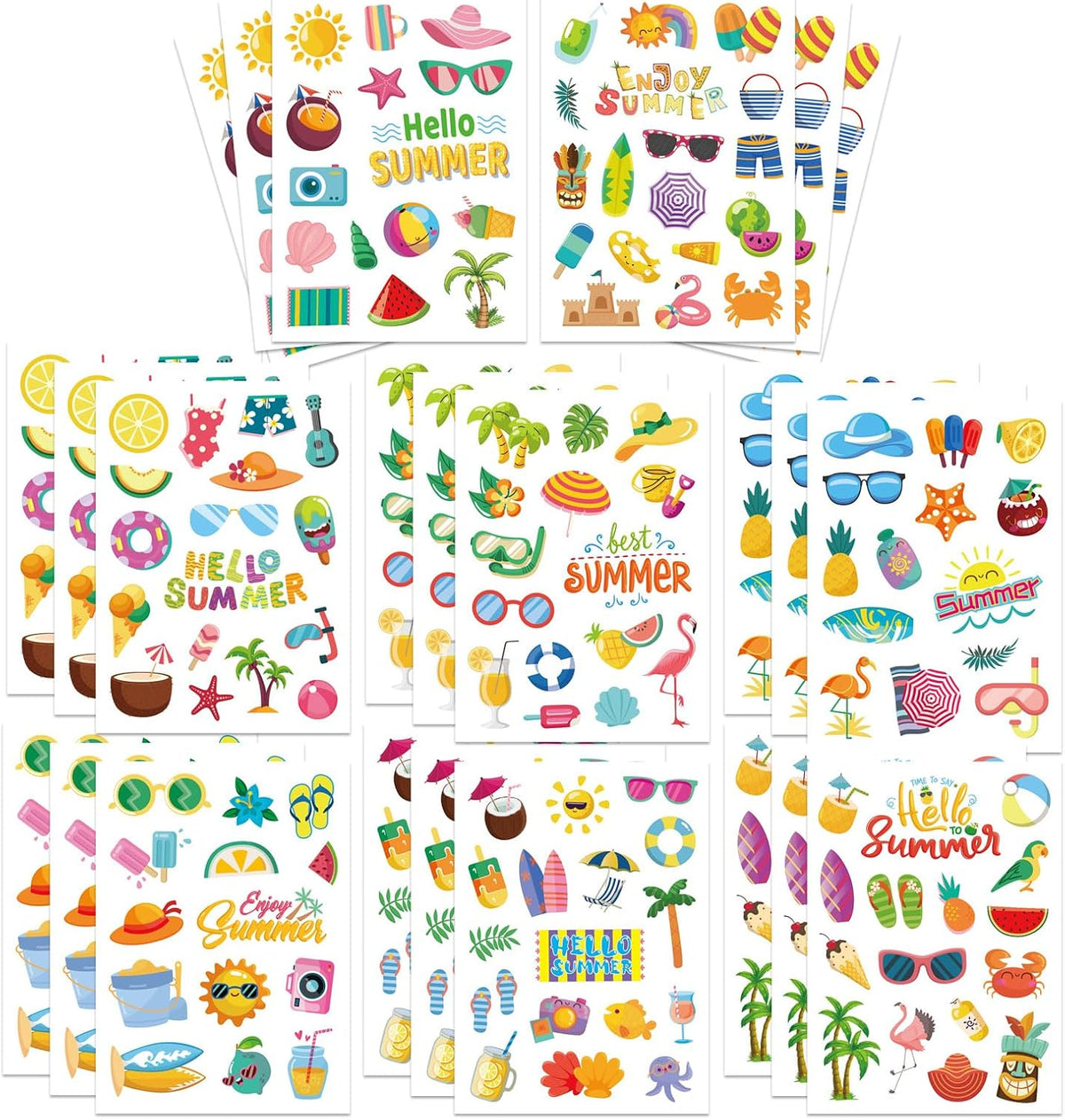 DUJAA 640-piece fall stickers for kids with pumpkins, leaves and scarecrows - view 8