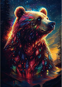 Halloween Puzzle 500 Piece with Lettered for Adults Gift - 1000piece - Brown Bear - 27.5x19.7" / Retired Models