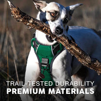 Embark Adventure Dog Harness, Reflective Trim No Pull Dog Harness Medium Sized Dogs - Military Grade Nylon, Front Clip with Gel Lined Handle.