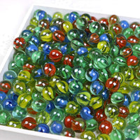 CHUKEMAOYI 400 pcs Color Mixing Glass Marbles – Fun for Kids & Family - 500 Pcs 0.62 Inch