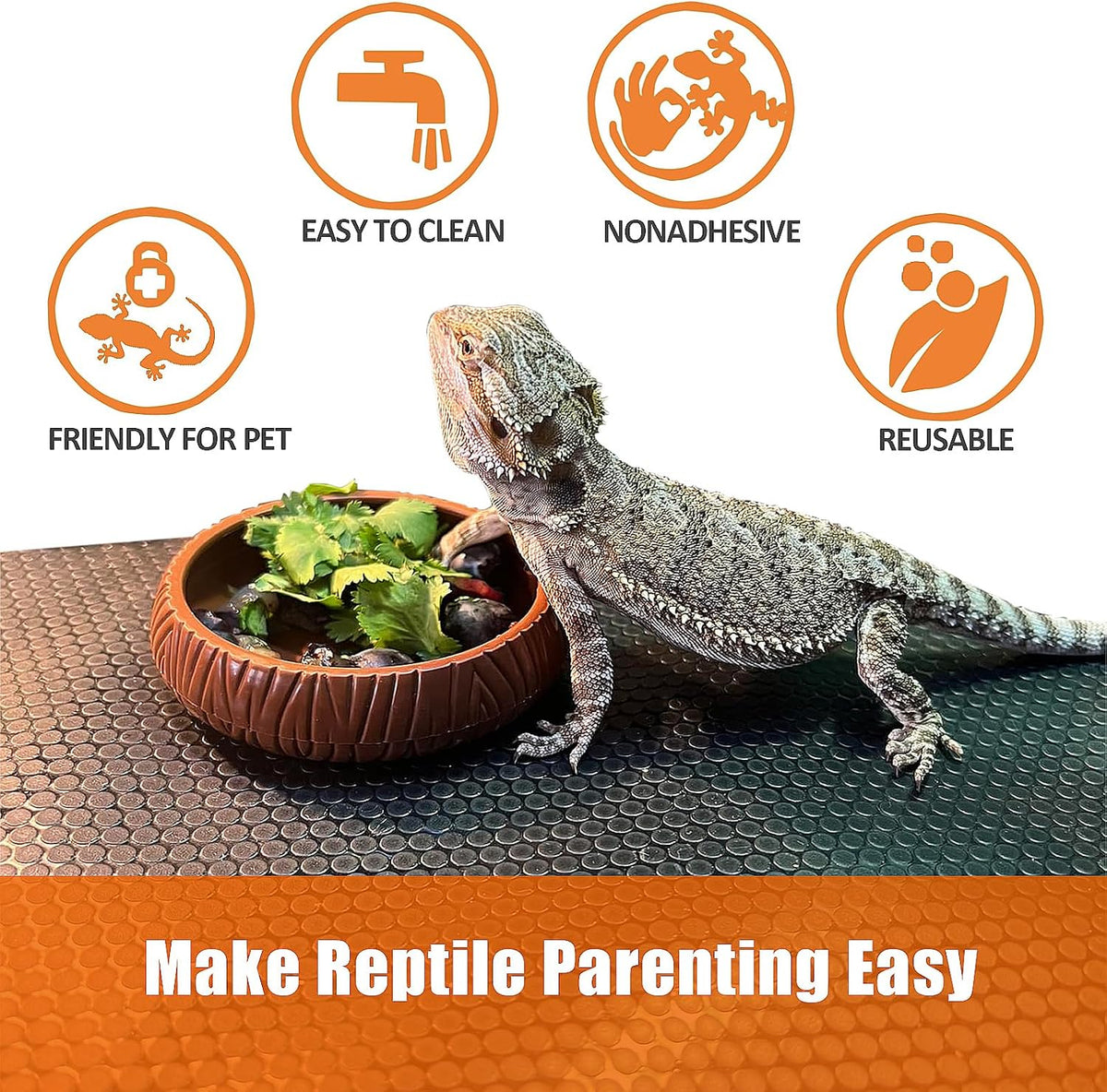 Bearded Dragon Tank Accessories, Reptile Terrarium Liner - image 3