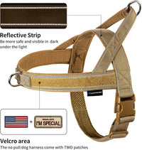 Annchwool No Pull Dog Harness with Soft Padded Handle - XL / Brown Set - image 2