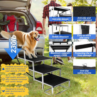 Dog Stairs for Large Dogs - 5-Steps Extra-Wide and Extra-Tall / 18.7" W x 41-43" H - image 3