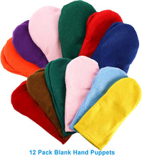 TOPZEA hand puppet making kit with 12 colorful pre-sewn felt puppets, googly eyes and pompoms - view 4