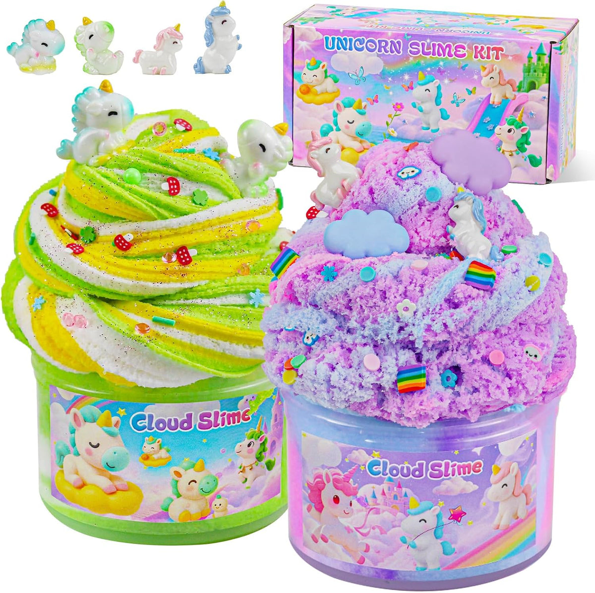 Axolotl Cloud Slime Kit 2 Pack - Unicorn Slime