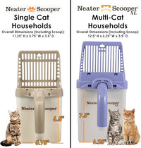 Neater Pet Brands Neater Scooper Standard Cat Litter Scoop, 15 Refill Bags – Mess-Free Cat Litter Scooper with Bag, Spill-Proof Kitty Box Sifter, Bin Doubles as Scoop Holder, For Single-Cat Households