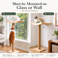 Cat Scratching Post with Large Window Perch - Large - image 2