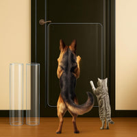 Heavy Duty Door Protector from Dog Scratching 16 x 30'' Transparent - 2 Pack / 36 x 20''