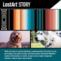 Wolfgang Heavy Duty, Adjustable Dog Collar with Quick Release Nylon Buckle for Walking & Training - Large (1 Inch x 18-26 Inch) / LostArt Print - image 2