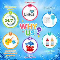 Kiditos Magic Water Elf Toy Kit, Squishies for Kids - 25 Sea Creature Colors / 25 Count - image 3