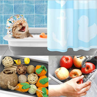 Fhiny 2PCS Open Cat Litter Box, Kitten Potty Pan Semi-Enclosed Foldable Waterproof Travel Toilet Low Entrance for Indoor Cats Small Pet Kitty Rabbit Supplies Easy to Clean and Assemble