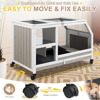 Rabbit Hutch Indoor - Weatherproof, Multi-Level, Easy Assembly, Lockable, and Comfortable