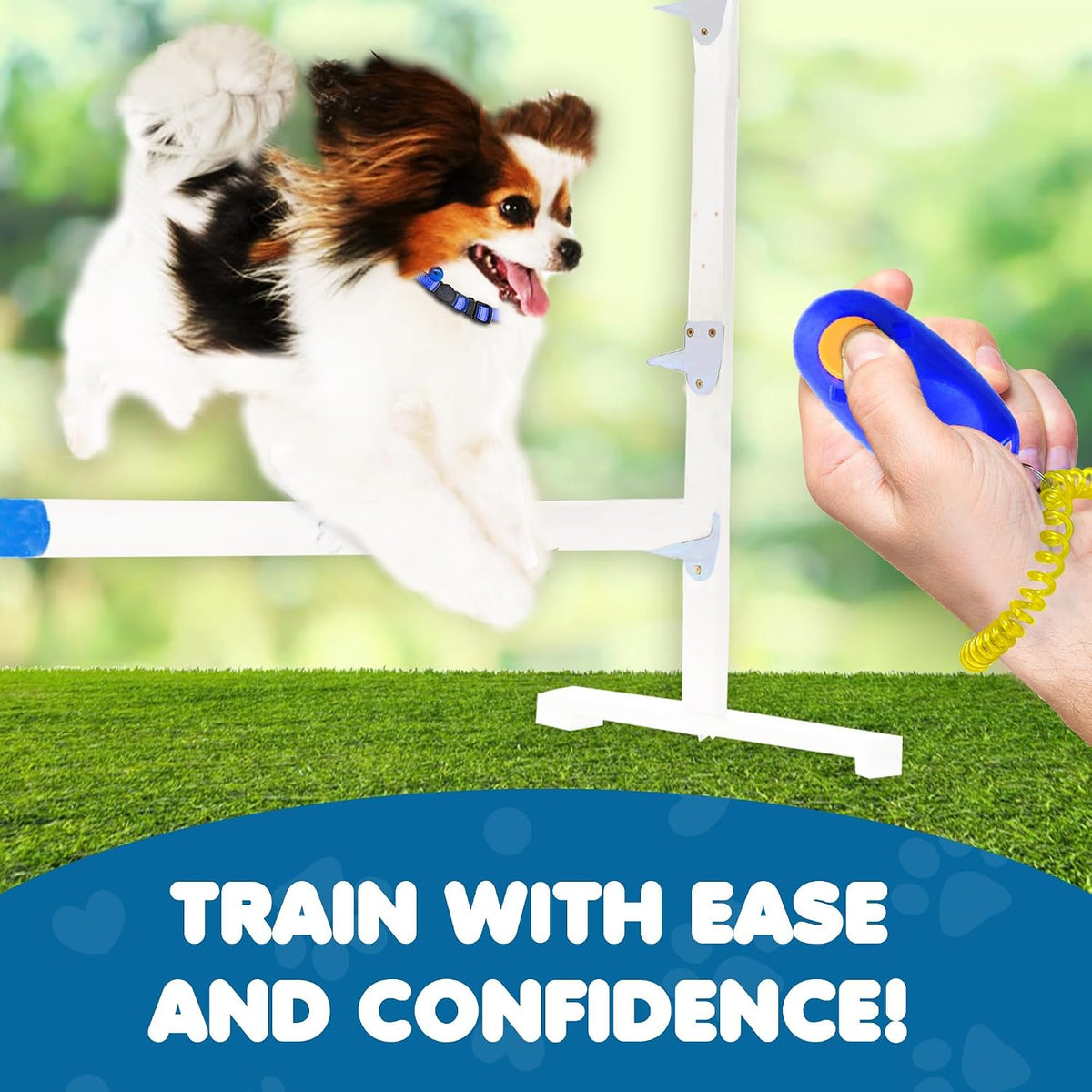 SunGrow 2-Pack Dog Clicker for Training with Wrist Bands - 5 Clickers + 5 Puppy collars - image 4