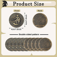 Nosiny 20 Pcs Armor of God Coins Metal Christian Challenge Coins - Ancient Style 2 - image 2