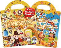 Walenced Reusable Sticker Book, Stickers for Kids - Thanksgiving