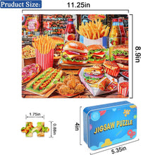 LELEMON Halloween jigsaw puzzle for kids with pumpkins and bats in tin box - view 14