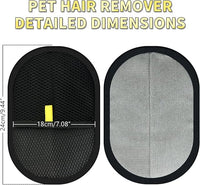 3 Pcs Pet Hair Removal Glove, Electrostatic Pet Hair Removal Gloves, Reusable Cat and Dog Hair Remover, for Couch, Carpet, Furniture, Car, Bedding, Cat Grooming Gloves