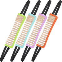 Kacctyen 4 Pack Jute Dog Tug Toys, 11.8" Tug of War Rope Toy - Pastel / 4