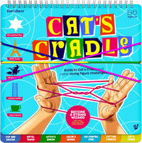 Dan&Darci cat's cradle string game kit with rainbow string and instruction book